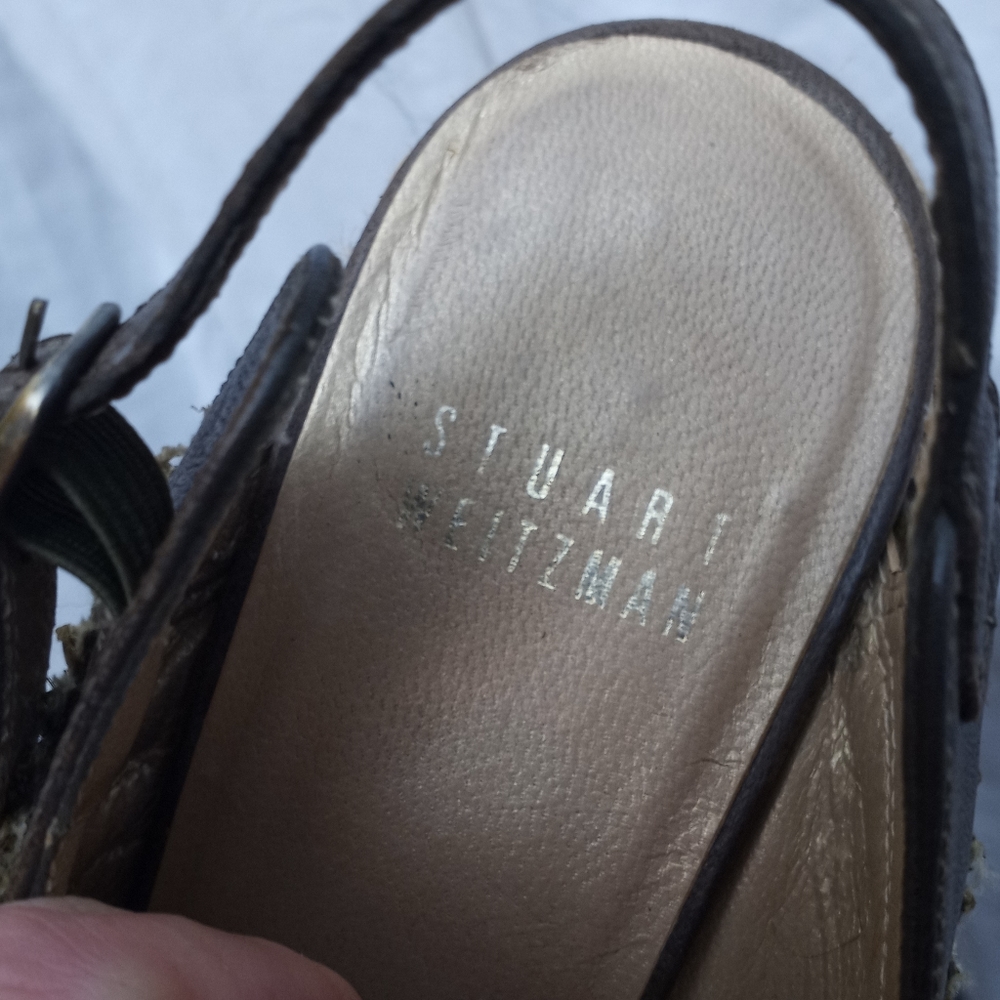STUART WEITZMAN Olive Raffia Espadrilles - Picture 4 of 8